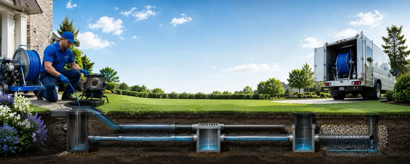 Outdoor drain cleaning information for Home, PA